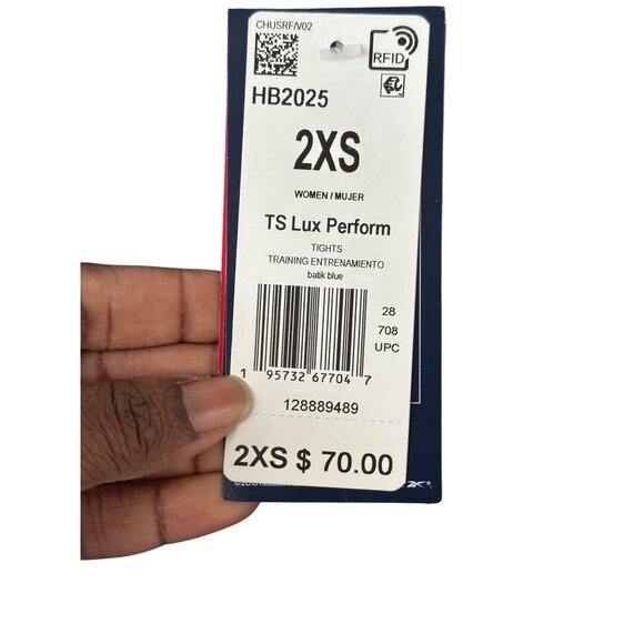 Reebok TS Lux Perform Womens Training Tights 2XS Bakik High-Waist Stretch Active - Picture 4 of 10